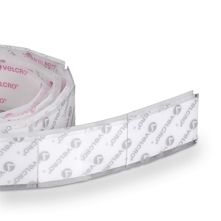 3M Reclosable Fastener, Acrylic Adhesive, 25 yds, 1" W, Clear 21200448836